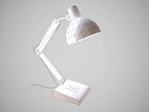 low poly desk lamp pbr vr - ar - low-poly 3D Model