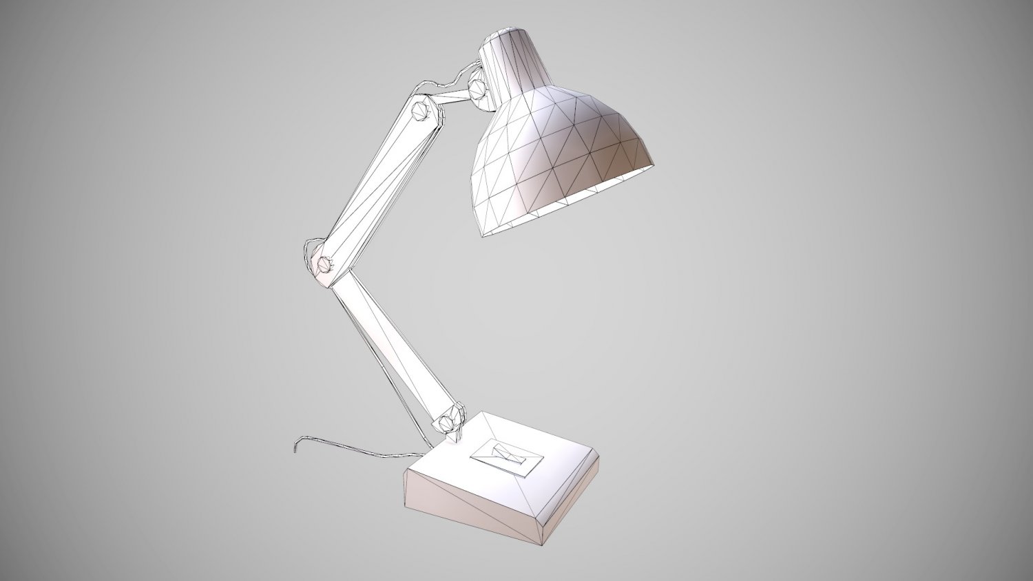 3D model Wooden Lamp Laser Cut desk lamp lampshade VR / AR / low-poly