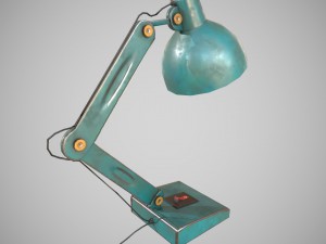 low poly desk lamp pbr vr - ar - low-poly 3D Model