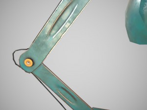 low poly desk lamp pbr vr - ar - low-poly 3D Model