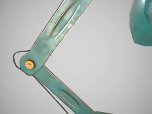 low poly desk lamp pbr vr - ar - low-poly 3D Model