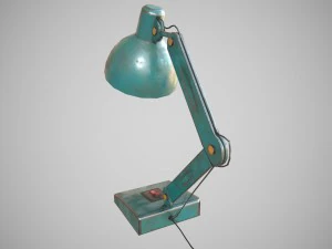 low poly desk lamp pbr vr - ar - low-poly 3D Model