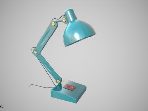 low poly desk lamp pbr vr - ar - low-poly 3D Model