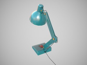 low poly desk lamp pbr vr - ar - low-poly 3D Model