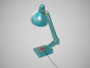low poly desk lamp pbr vr - ar - low-poly 3D Model
