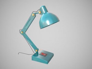 low poly desk lamp pbr vr - ar - low-poly 3D Model