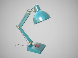 low poly desk lamp pbr vr - ar - low-poly 3D Model