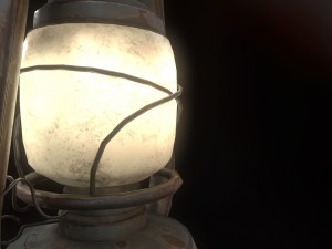 low poly old lantern lamp pbr vr - ar - low-poly 3D Модель
