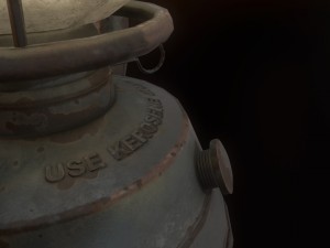 low poly old lantern lamp pbr vr - ar - low-poly 3D Модель