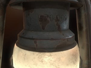 low poly old lantern lamp pbr vr - ar - low-poly 3D Модель