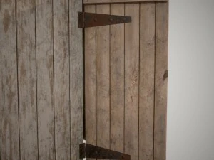low poly small wooden cabin shed pbr vr - ar - low-poly 3D Model