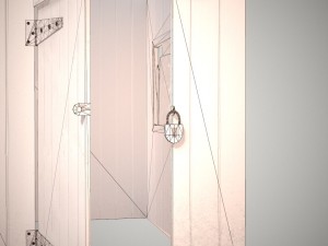 low poly small wooden cabin shed pbr vr - ar - low-poly Modèle 3D