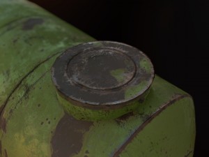 low poly water storage tank pbr vr - ar - low-poly Modelo 3D
