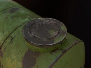 low poly water storage tank pbr vr - ar - low-poly 3D Model