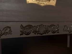 low poly night stand pbr vr - ar - low-poly 3D Model