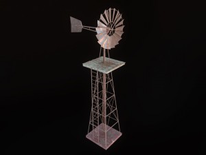 low poly windmill pbr vr - ar - low-poly 3D 模型