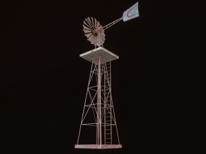 low poly windmill pbr vr - ar - low-poly 3D 模型