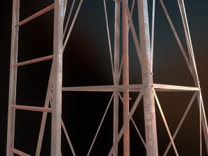 low poly windmill pbr vr - ar - low-poly 3D 模型