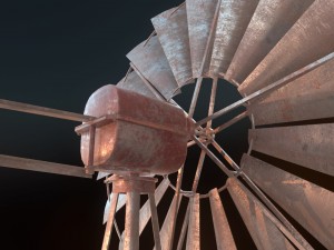low poly windmill pbr vr - ar - low-poly 3D 模型