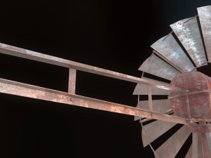 low poly windmill pbr vr - ar - low-poly 3D 模型