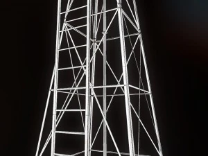 low poly windmill pbr vr - ar - low-poly 3D Model