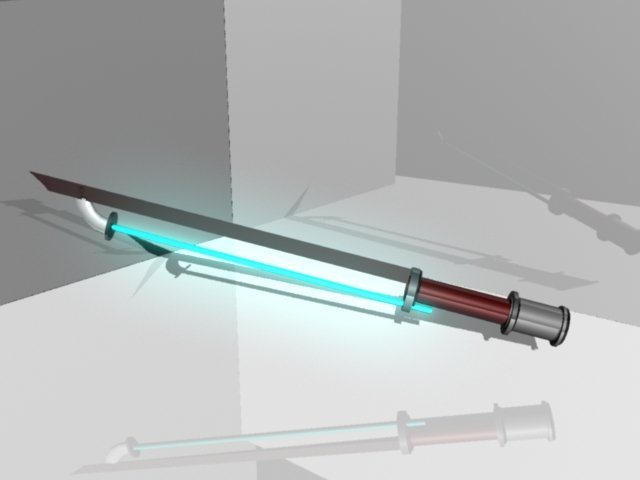 laser sword 3D Модель .c4d .max .obj .3ds .fbx .stl .blend 