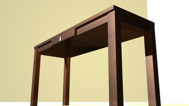 study table desk 3D Model .c4d .max .obj .3ds .fbx .stl .blend 
