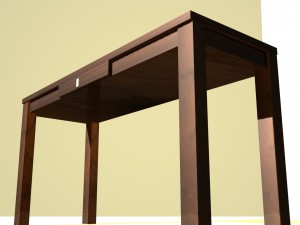 study table desk 3D 모델