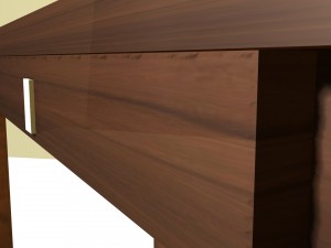 study table desk 3D Model