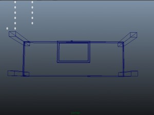 study table desk 3D Model