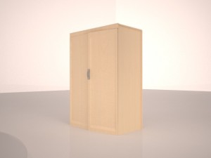 simple bedroom wardrobe Modelo 3D