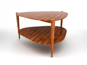 mid century coffee table 01 3D Model