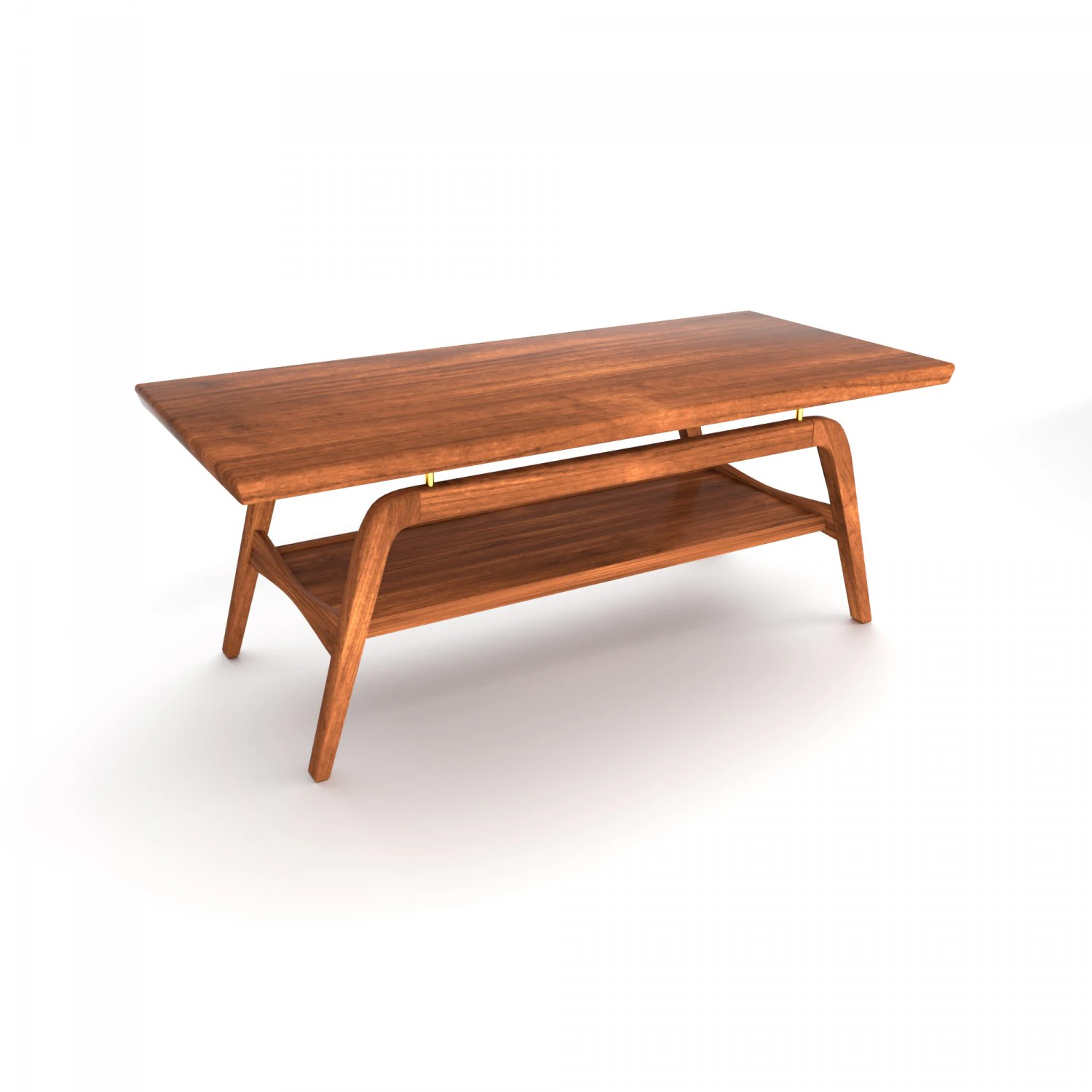 mid century coffee table 02 3D Model .c4d .max .obj .3ds .fbx .stl .blend 