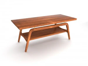 mid century coffee table 02 3D Model