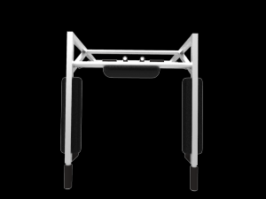 horizontal bar wall 3D-Modell