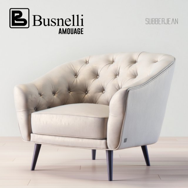 busnelli amouage armchair Model 3D .c4d .max .obj .3ds .fbx .stl .blend 
