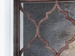 wooden panel subberjean Model 3D