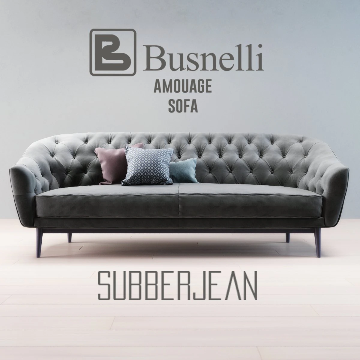 busnelli amouage sofa 3D Model .c4d .max .obj .3ds .fbx .stl .blend 