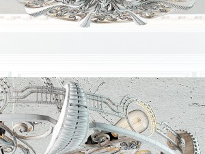 octopus forged chandelier subberjean 3D मॉडल