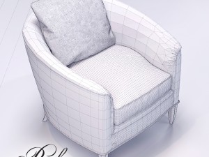 baker sausalito lounge chair 3Dモデル