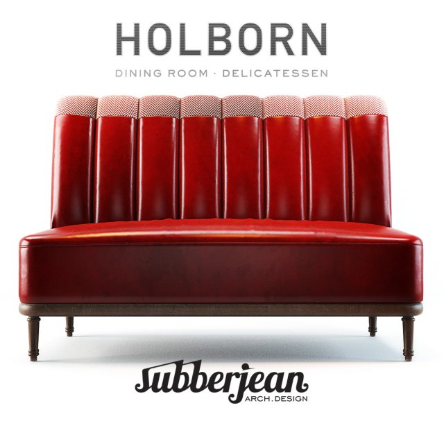 holborn dining lounge sofa 3D Модель .c4d .max .obj .3ds .fbx .stl .blend 