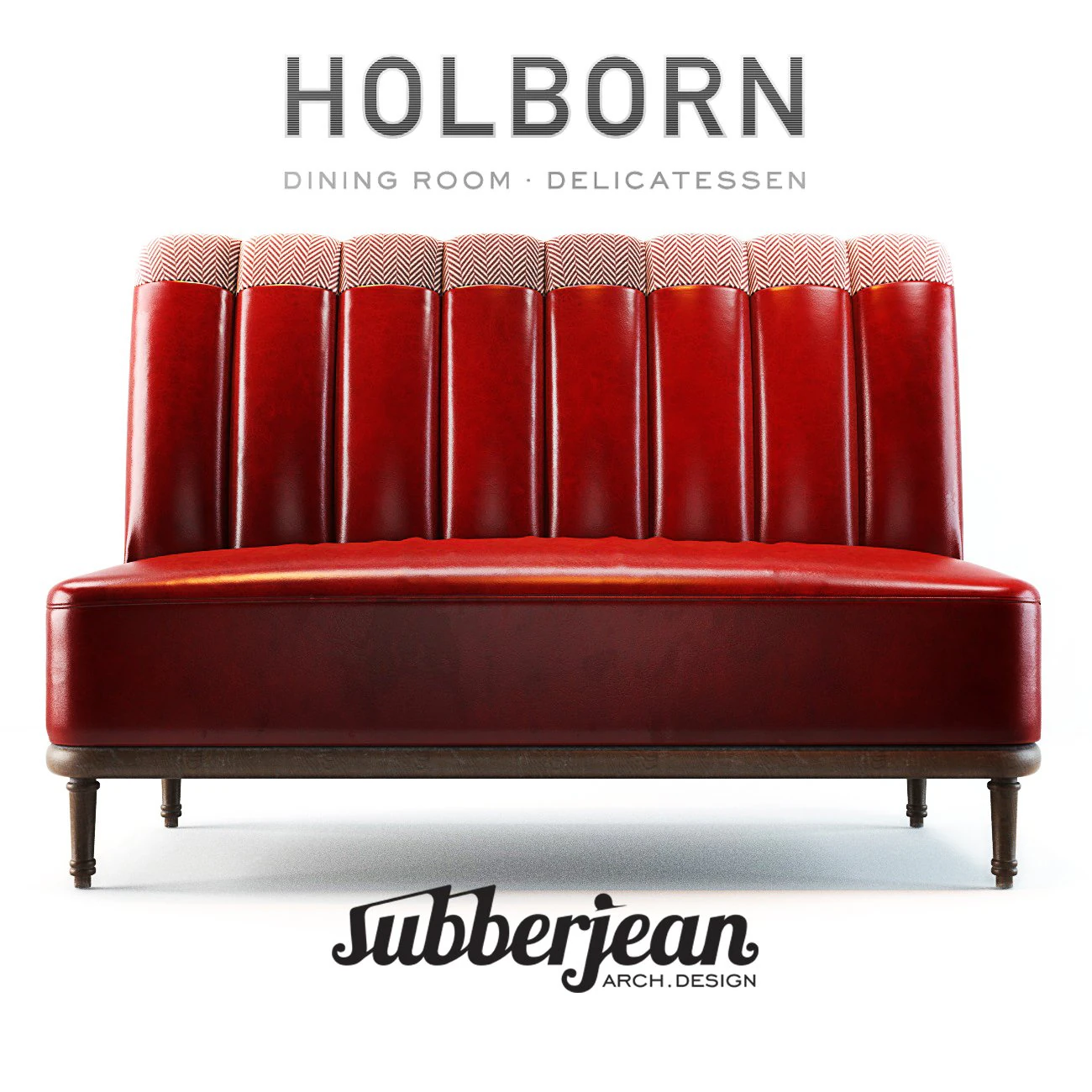 holborn dining lounge sofa 3D Model .c4d .max .obj .3ds .fbx .stl .blend 