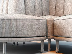 holborn dining lounge sofa corners 3D Model