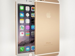 apple iphone 6s gold 3D Model