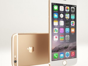apple iphone 6s gold 3D Model