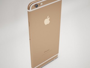 apple iphone 6s gold 3D Model