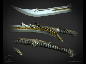 spada fantastica Modello 3D