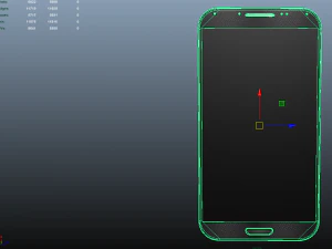galaxy s4 cellphone 3D Model