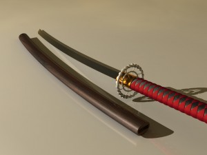 Soporte de doble espada para Samurai Katana y Wakizashi Modelo 3D $49 -  .3ds .c4d .fbx .ma .obj .max - Free3D