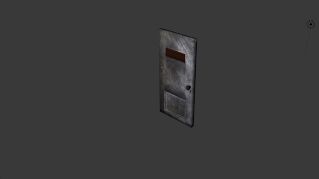 metal door 3D Model .c4d .max .obj .3ds .fbx .stl .blend 